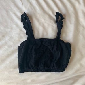 Black crop top